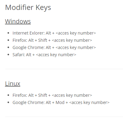 Keyboard Shortcuts