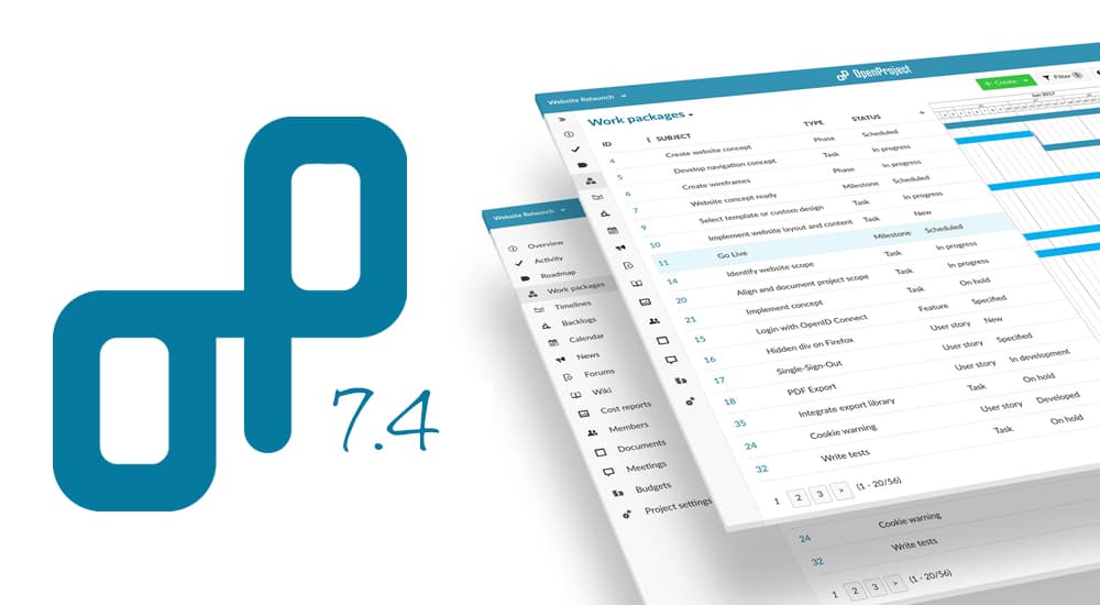 OpenProject 7.4 released