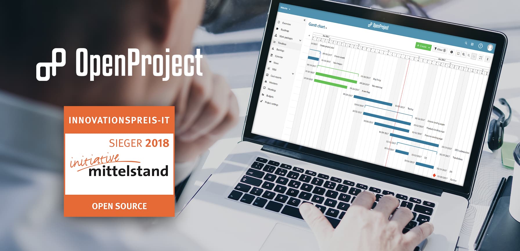 OpenProject is the winner of the INNOVATIONSPREIS-IT 2018 in the OPEN SOURCE category