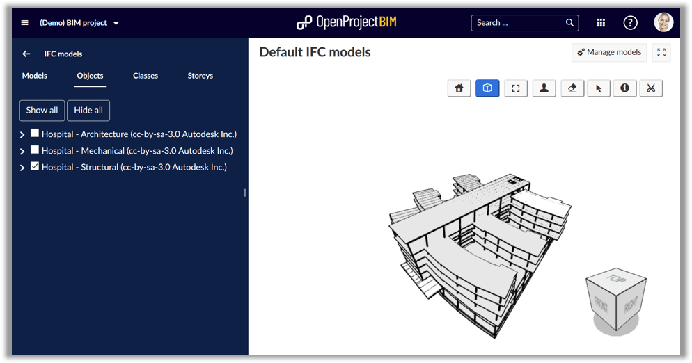 OpenProject BIM Struktur