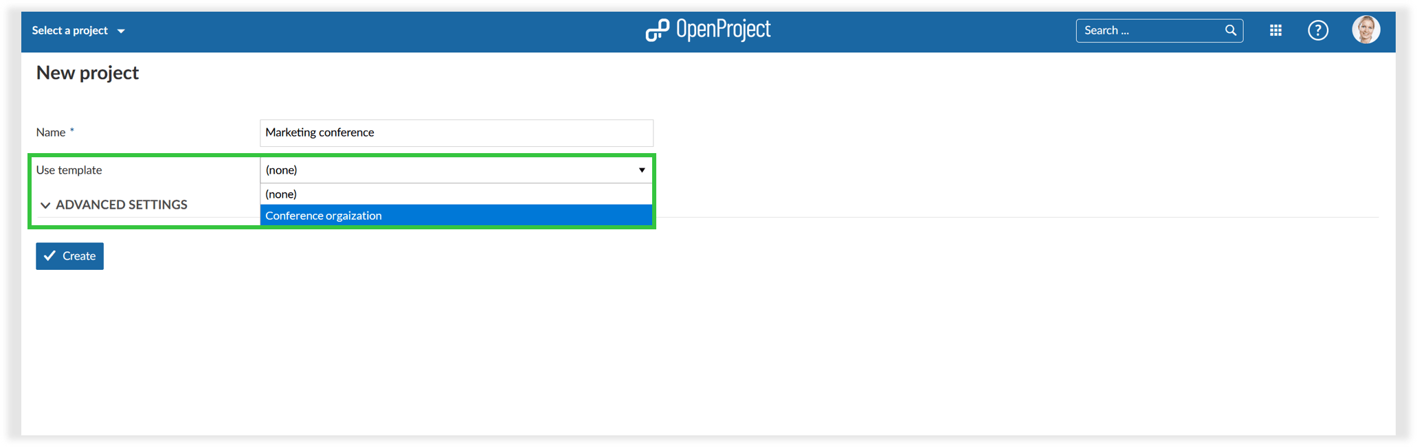 plantillas de proyectos