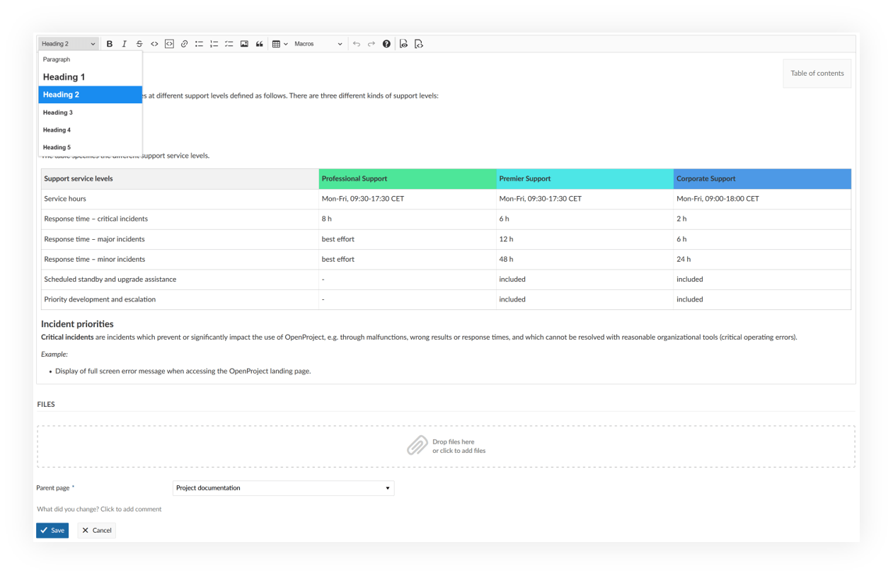 WYSIWYG text editor