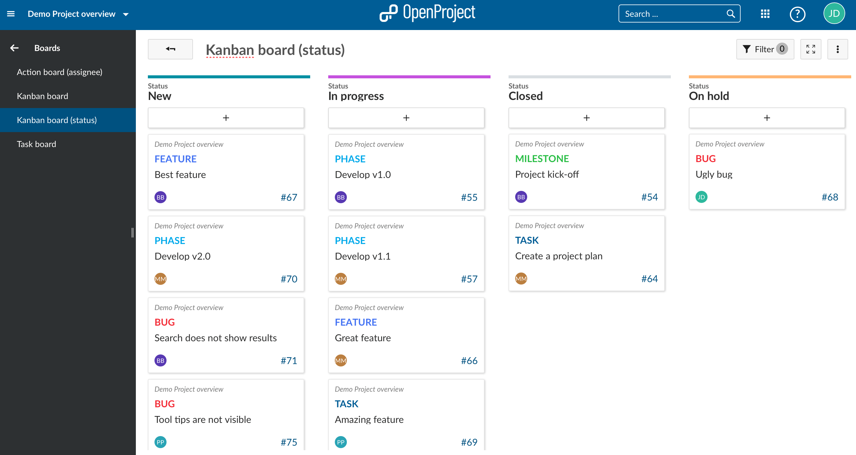 openproject-kanban-board