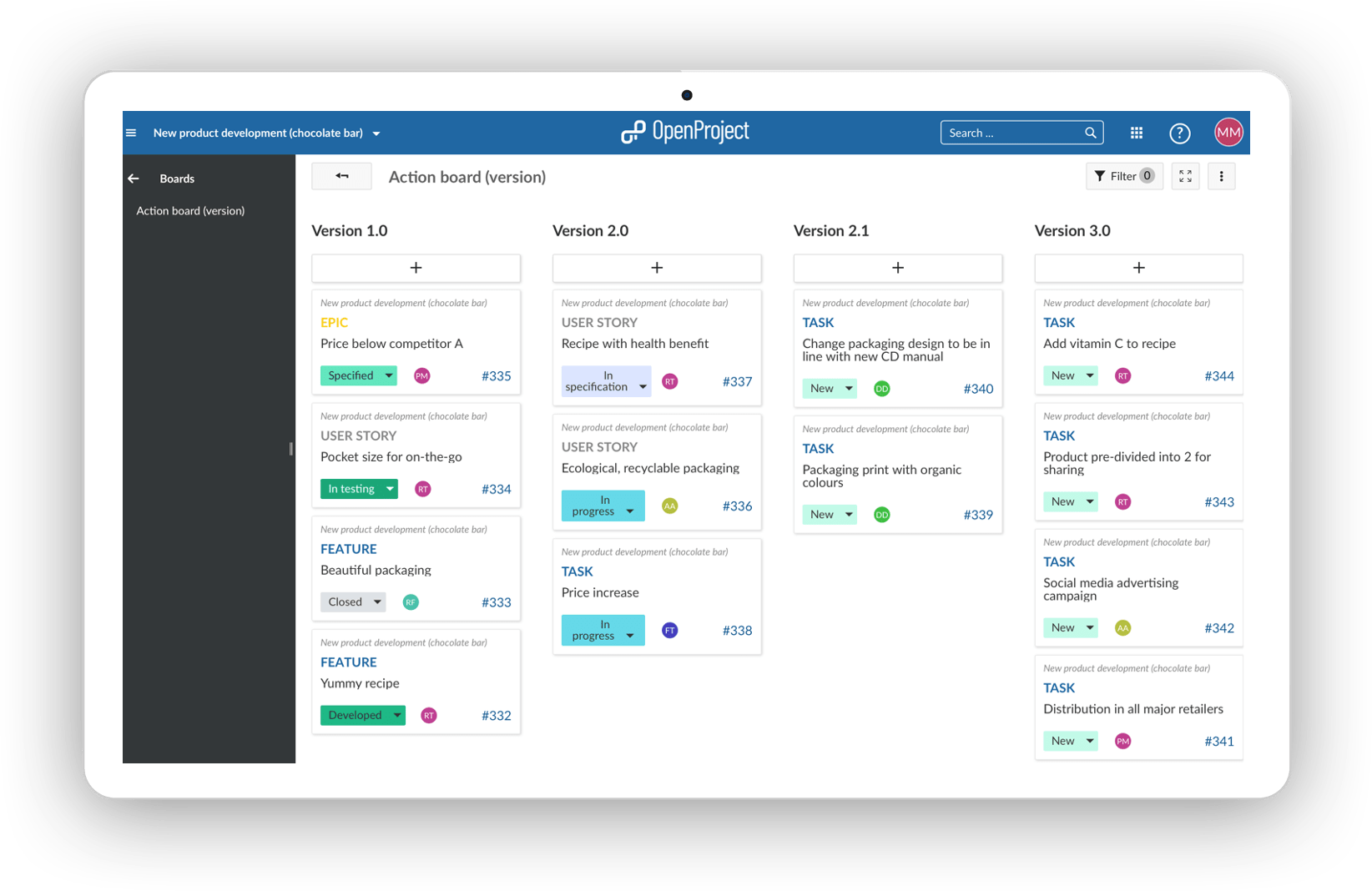 action-board-version