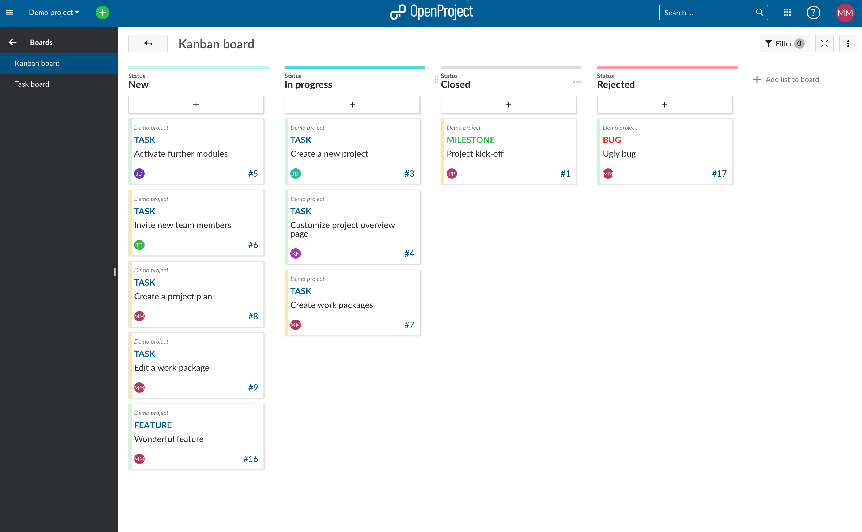 openproject-kanban-board