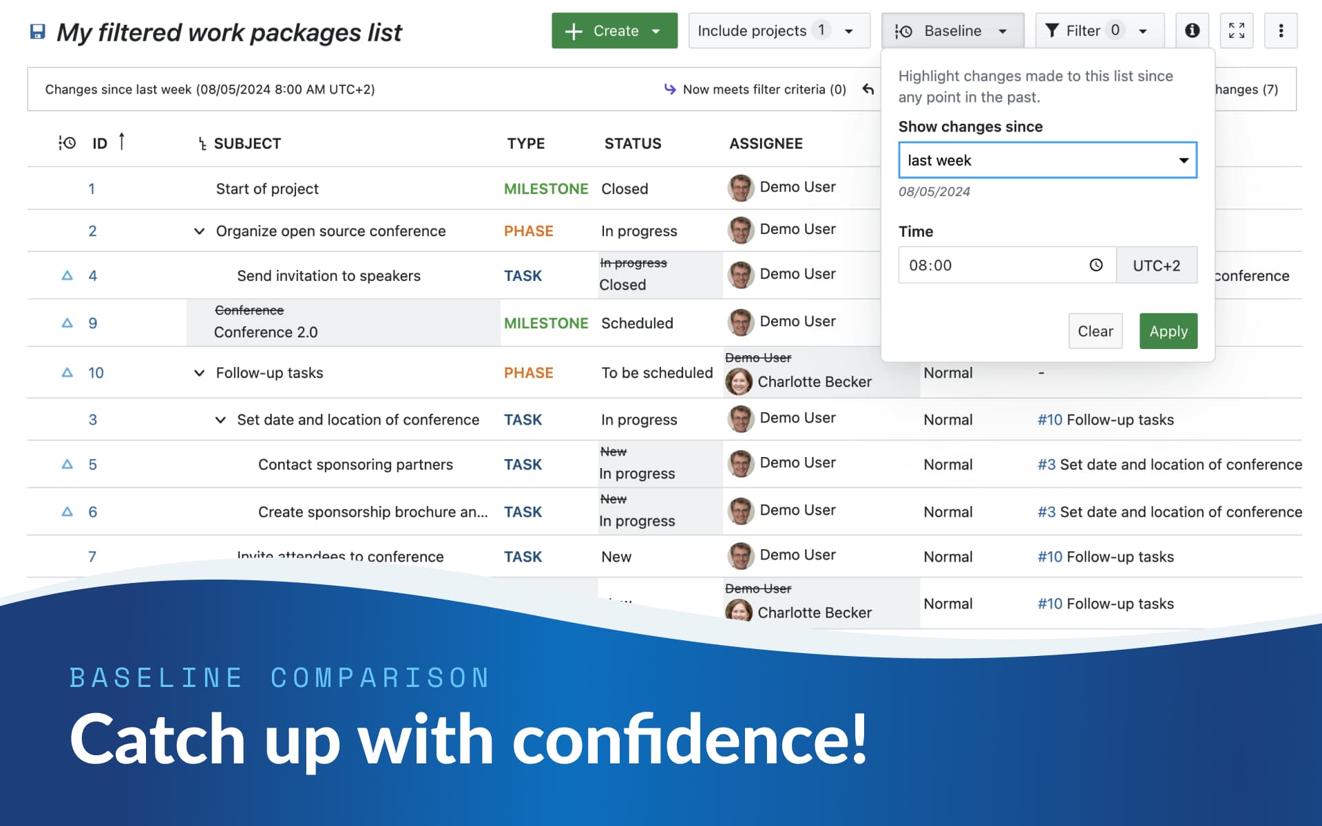 Catch up with confidence: How to quickly understand changes in OpenProject after your absence