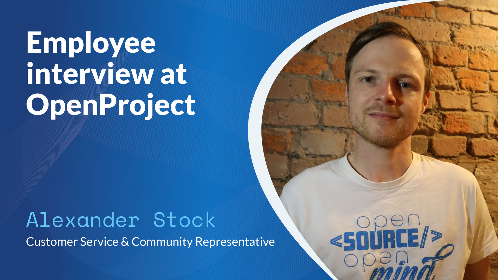 Employee interview for OpenProject picture of Alexander