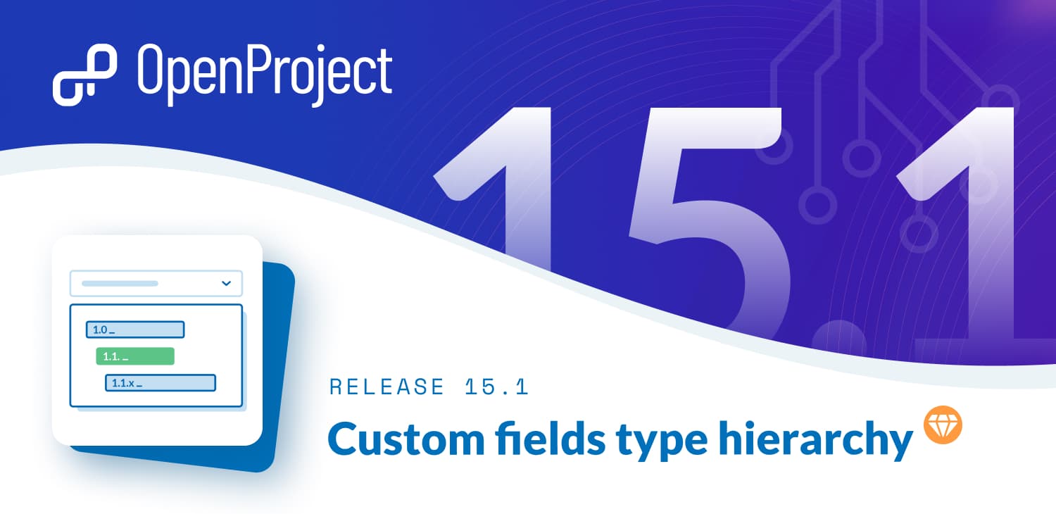 OpenProject 15.1: Custom fields of type hierarchy