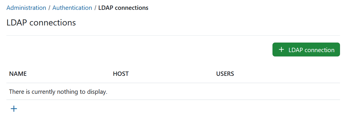 LDAP connections in OpenProject administration