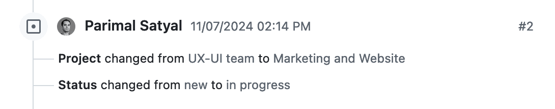 Les modifications effectuées en même temps sont regroupées