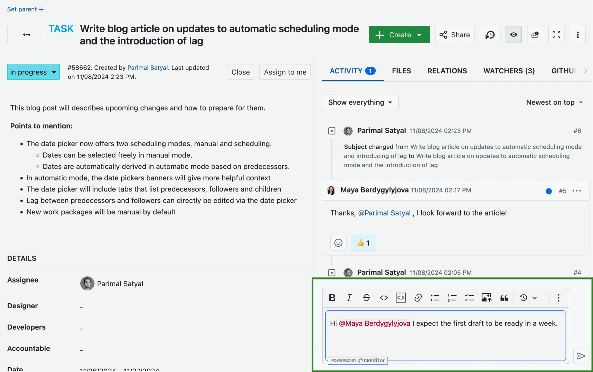 La boîte de commentaires s’agrandit lorsque vous écrivez votre commentaire