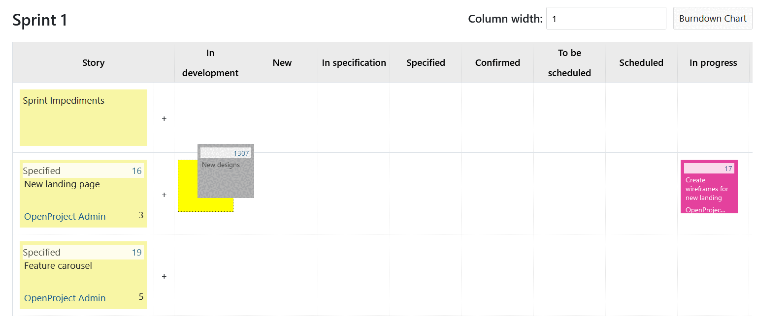 drag and drop taskboard