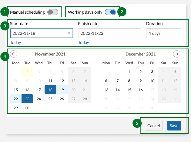 Due-date calendar shows the wrong day for today - Closed - Asana