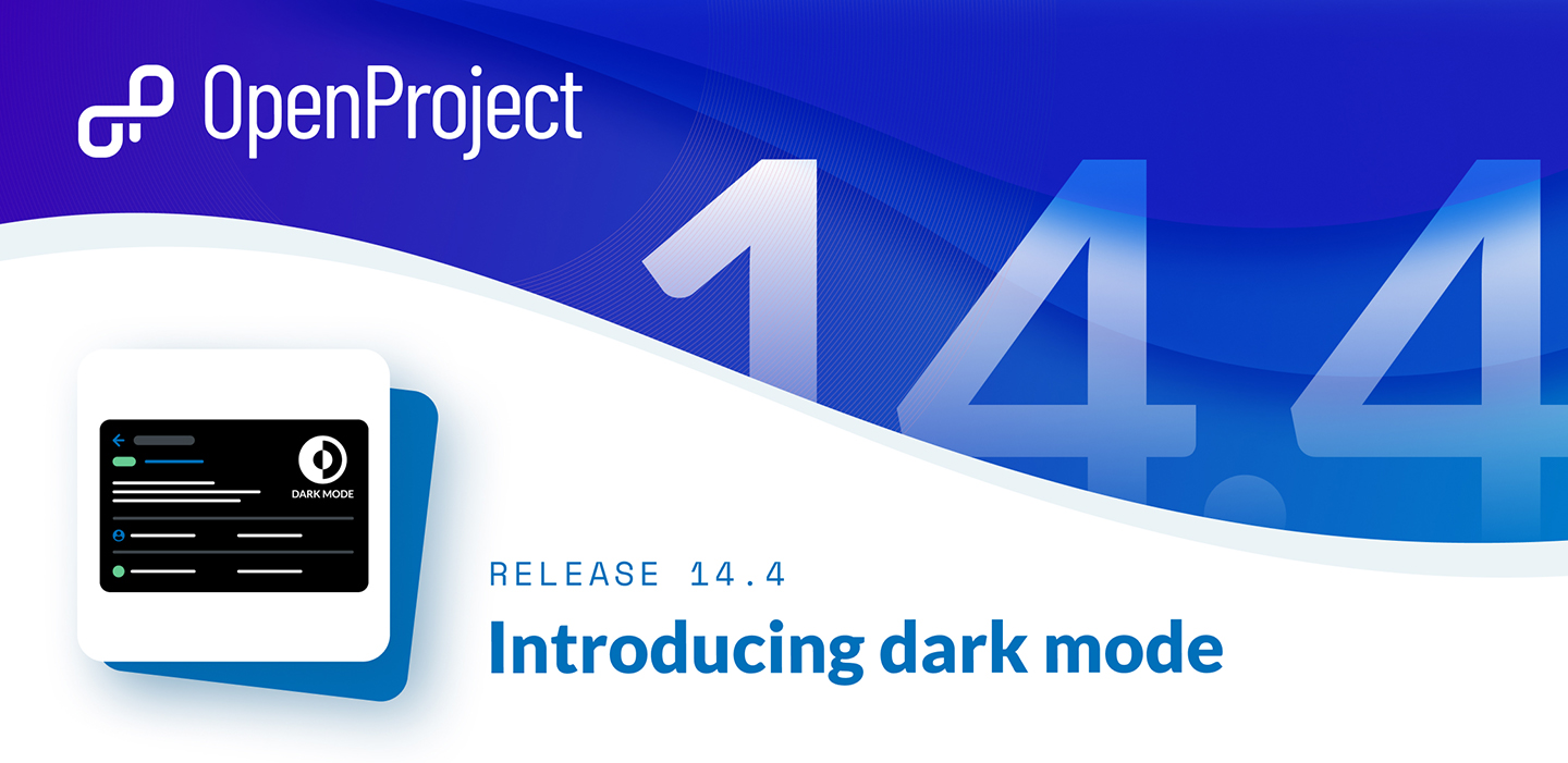 OpenProject Release 14.4 dark mode