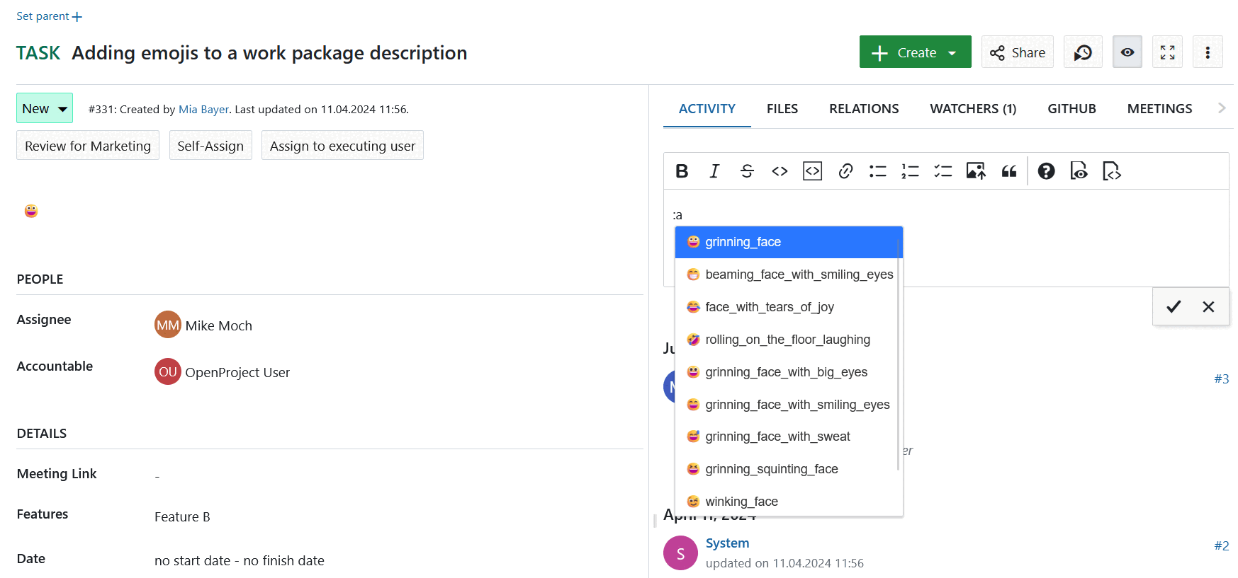 openproject_user_guide_wp_comment_emojis
